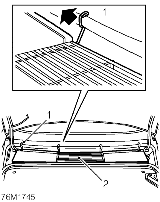 Engine compartment access panel – Service repair no - 76.11.05/99