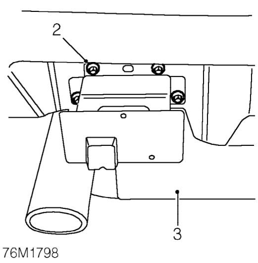 Rear bumper armature – Remove rear bumper valance. See this section.