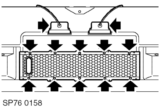 Release bumper valance from body, taking care to withdraw number plate illuminating lamp h
