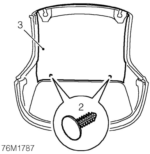 Hard top headlining – Remove front catches. See this section.