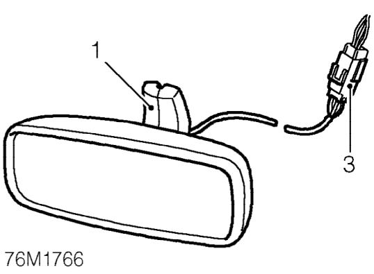 Interior mirror – Service repair no - 76.10.51