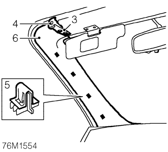 ’a’ post trim – Release catches and lower hood.