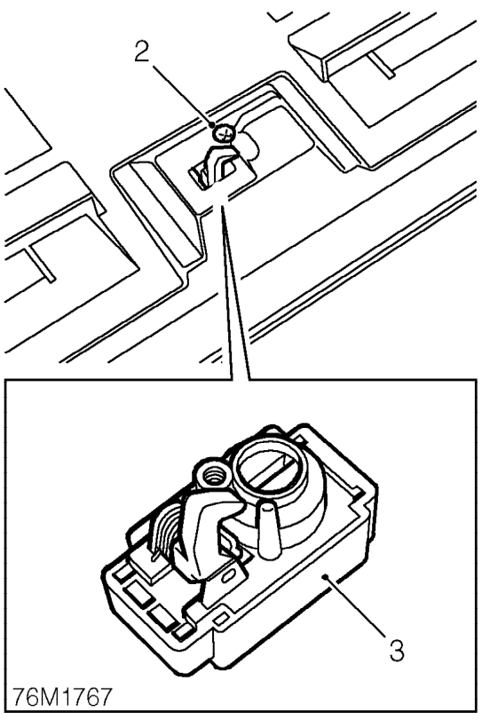 Glovebox latch – Open glovebox lid.