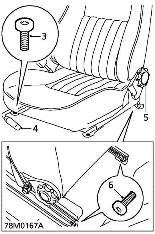 Seat – Lift seat adjuster, move seat rearwards.