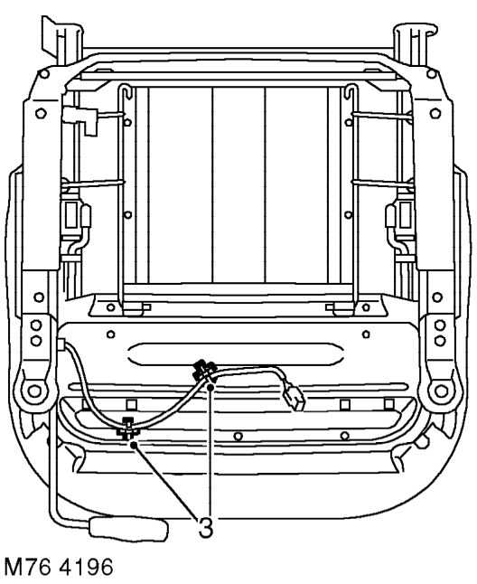 Position seat belt strap to seat frame and tighten Torx screw to 30 Nm.