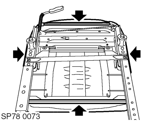 Cover - one piece - front seat cushion – Remove seat squab assembly. See this section.