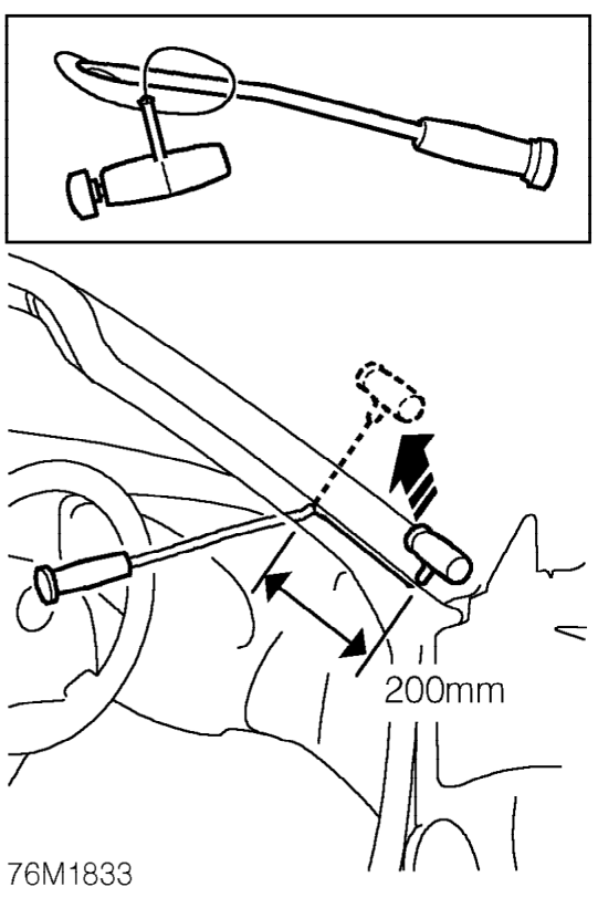 Windscreen – Make knife cut in sealant at bottom of ’A’ post.