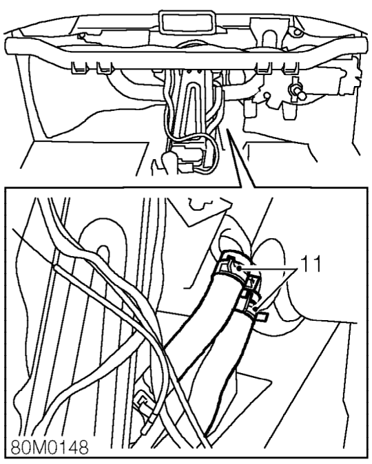 Position container beneath heater to catch spillage.