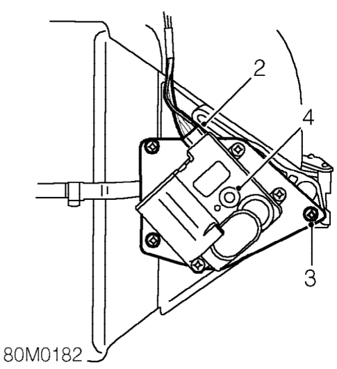Recirculation servo motor – Remove glovebox. See BODY, Interior trim components.
