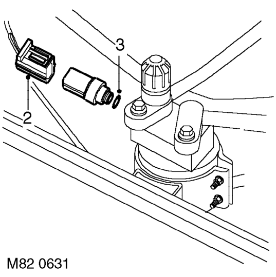 Switch - trinary – Recover refrigerant from A/C system. See Adjustments.