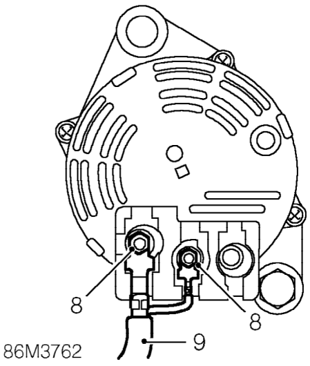Alternator - non air conditioning – Remove alternator drive belt. See this section.