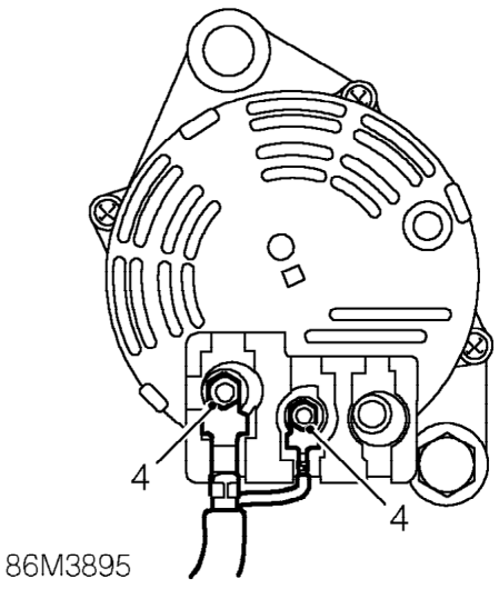 Alternator - with air conditioning – Remove alternator drive belt, See this section.