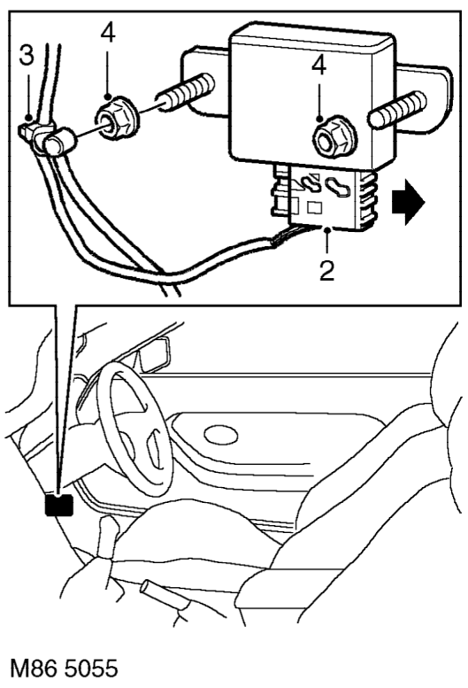 Control unit - one touch window – Service repair no - 86.25.37