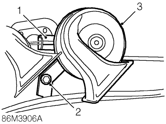 Horn – Service repair no - 86.30.10