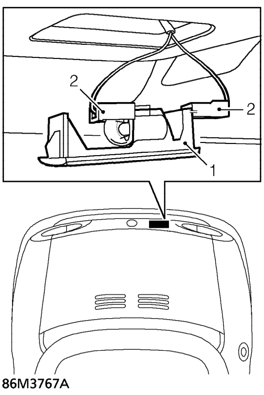 Boot lid lamp – Service repair no - 86.45.16
