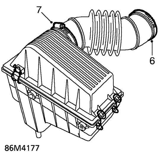 Starter motor – Release EVAP canister from bracket and position canister aside.