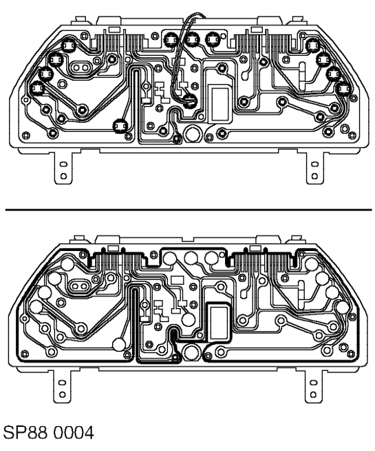 Printed circuit board – Remove instrument pack. See this section.