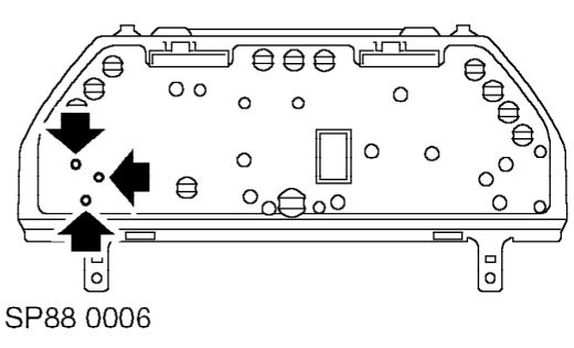 Fuel gauge – Remove instrument pack window. See this section.