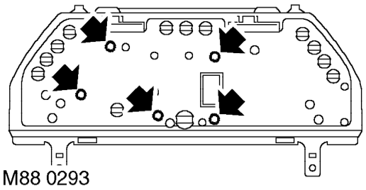 Speedometer – Remove tachometer. See this section.