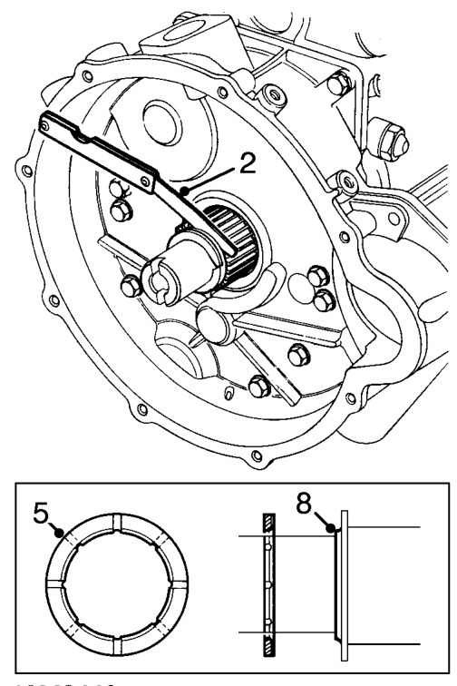 Check and adjust – Remove clutch assembly. See CLUTCH, Repairs.