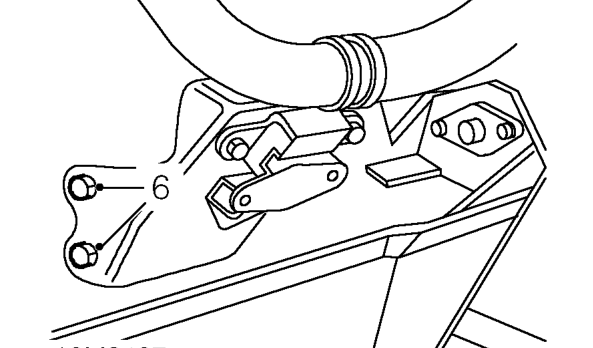 Crankshaft front pulley – Take the weight off engine LH mounting.