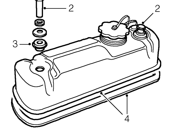 Rocker cover gasket – Disconnect battery earth lead.