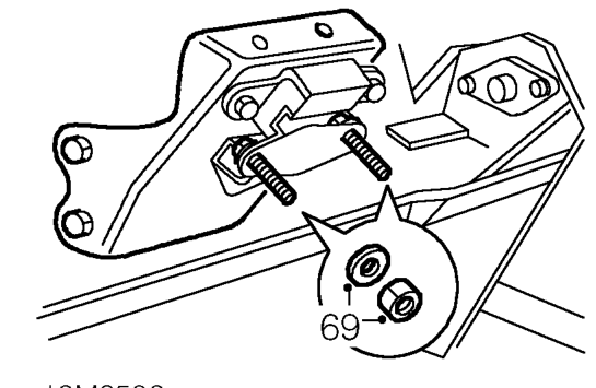 Connect hoist to engine lifting brackets and raise hoist to take weight of engine without 