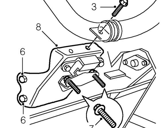 Engine lh mounting – Disconnect battery earth lead.