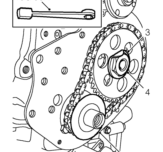 Timing chain and gears – Remove timing gear tensioner. See this section.