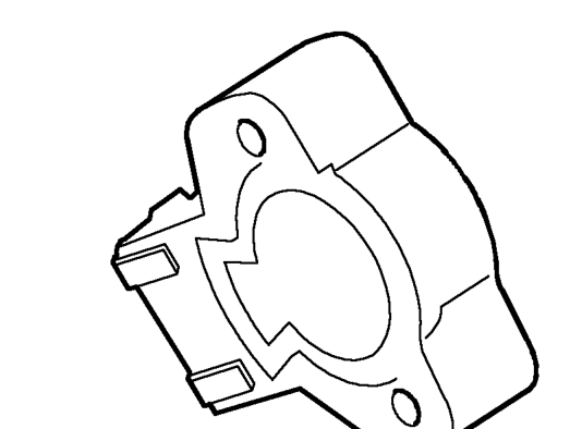 Throttle position sensor – Mounted on the throttle housing are the throttle position sensor and idle air control valv