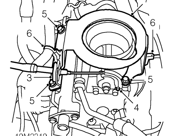 Throttle housing – Remove air cleaner. See this section.