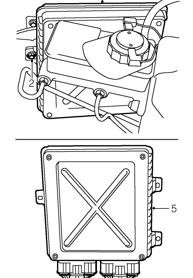Engine control module (ecm) – Disconnect battery earth lead.