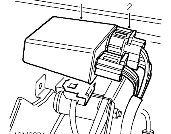 Engine management relay module – The engine management relay module contains the following relays: Main relay Starter relay
