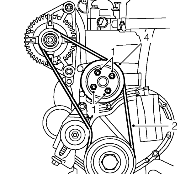 Coolant pump pulley – Service repair no - 26.25.03