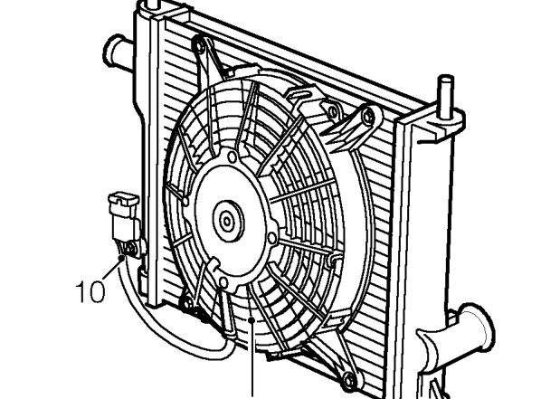 Radiator – Do not carry out further dismantling if component is removed for access only.