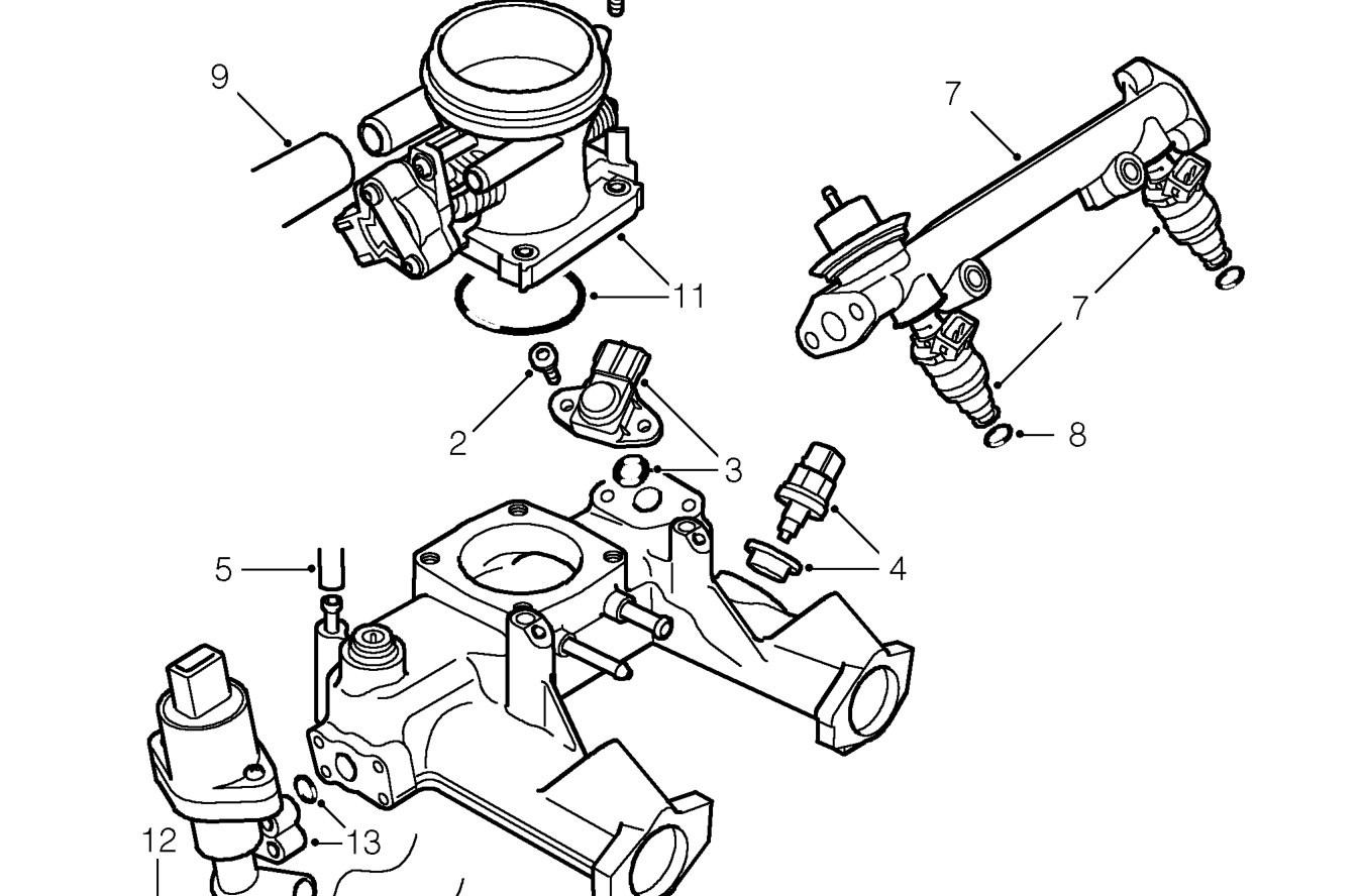 Inlet manifold – Remove inlet and exhaust manifold gasket. See this section.