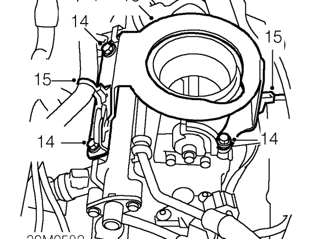Release quick fit connector and disconnect fuel feed hose from fuel pipe.