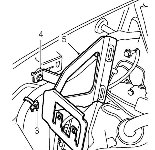 Check and adjust – Release engine compartment fuse box from ECM mounting bracket.