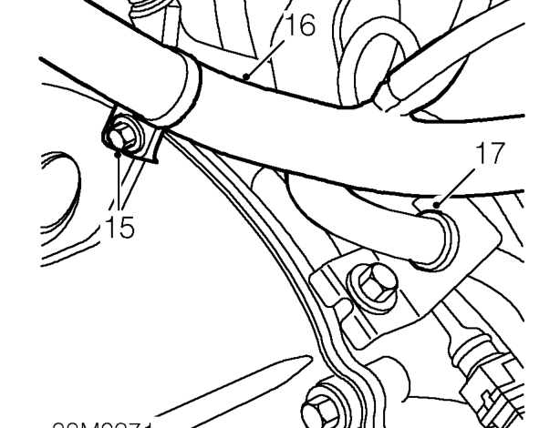 Release and remove fresh air intake duct from inner wing.