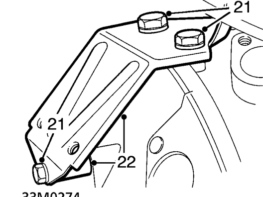 Withdraw slave cylinder from push rod and position aside.