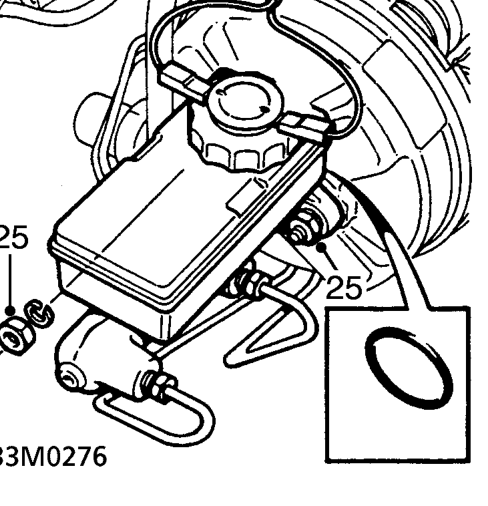 Collect steady bar washers and position aside.