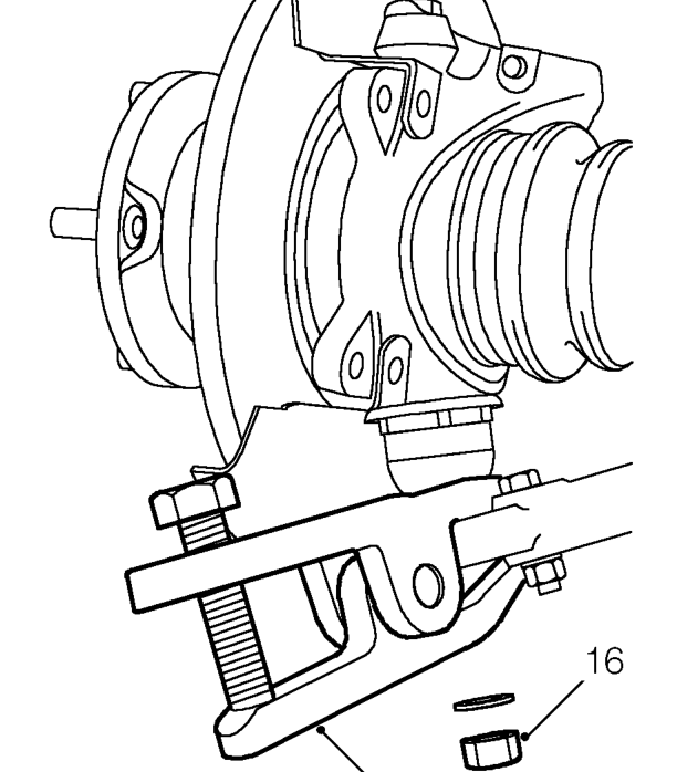Break taper joint using tool 18G 1584.
