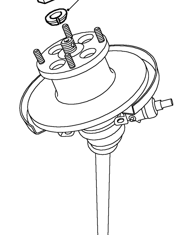 Retain position of inboard joint gaiter and remove drive shaft and hub as an assembly.