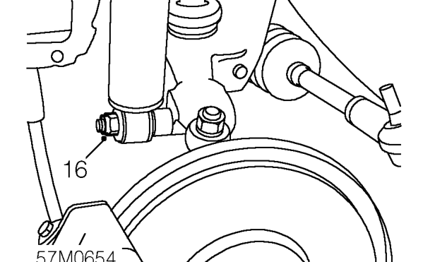 Disconnect track rod ends from front hubs.