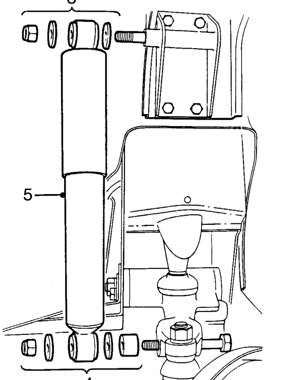 Front damper – Remove road wheel(s).