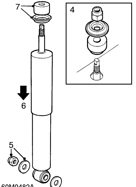 Rear damper – Remove road wheel(s).