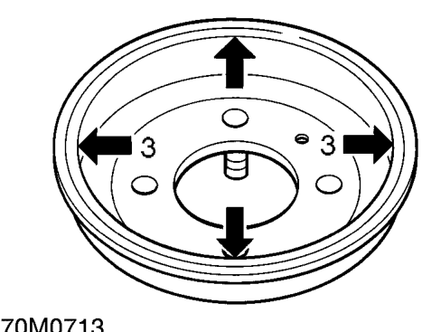 Rear brake drum – Renew brake drum if scored, grooved or cracked.