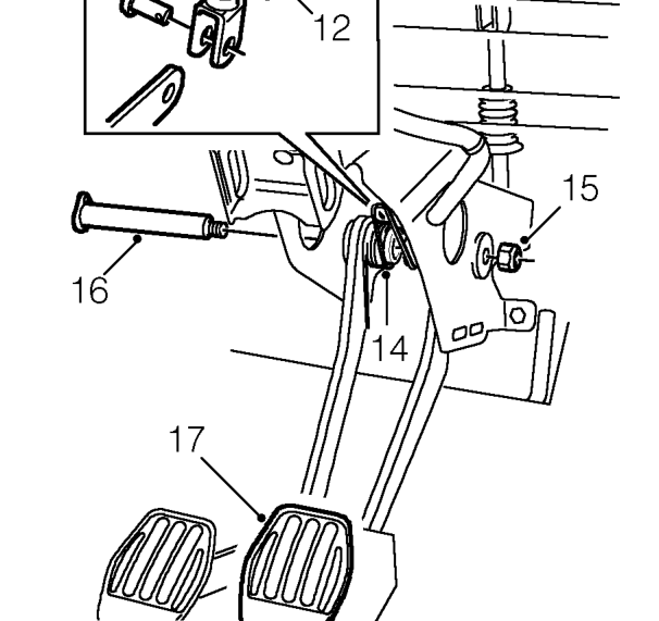 Release brake light switch mounting bracket from pedal box.