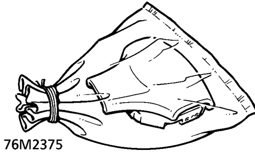 DO NOT return to airbag module for 30 minutes.