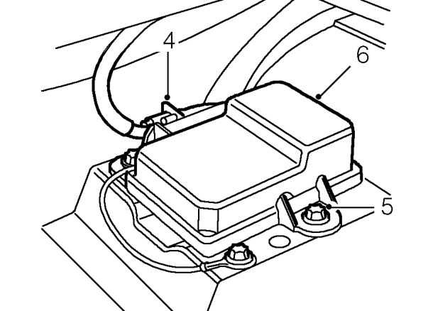 Srs and diagnostic control unit – Release carpet from under rear seat for access to SRS control unit.